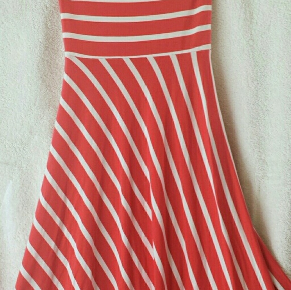 Bebe Strapless stripe high-low dress XXS - Picture 6 of 7